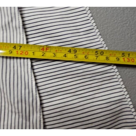 Sayaka Davis Women 4 Lagenlook Asymmetrical Hem Striped Cotton Dress with Pocket - Picture 14 of 14